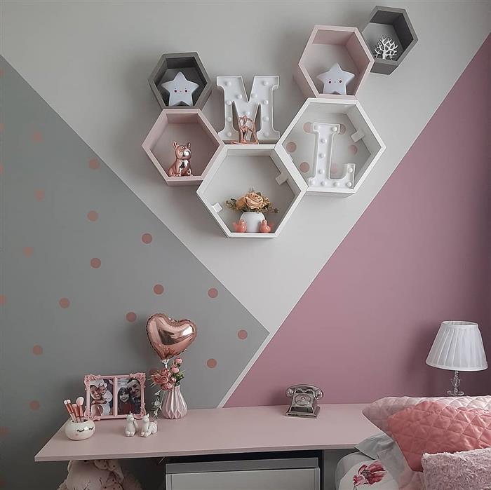 decoração de quarto infantil com nichos