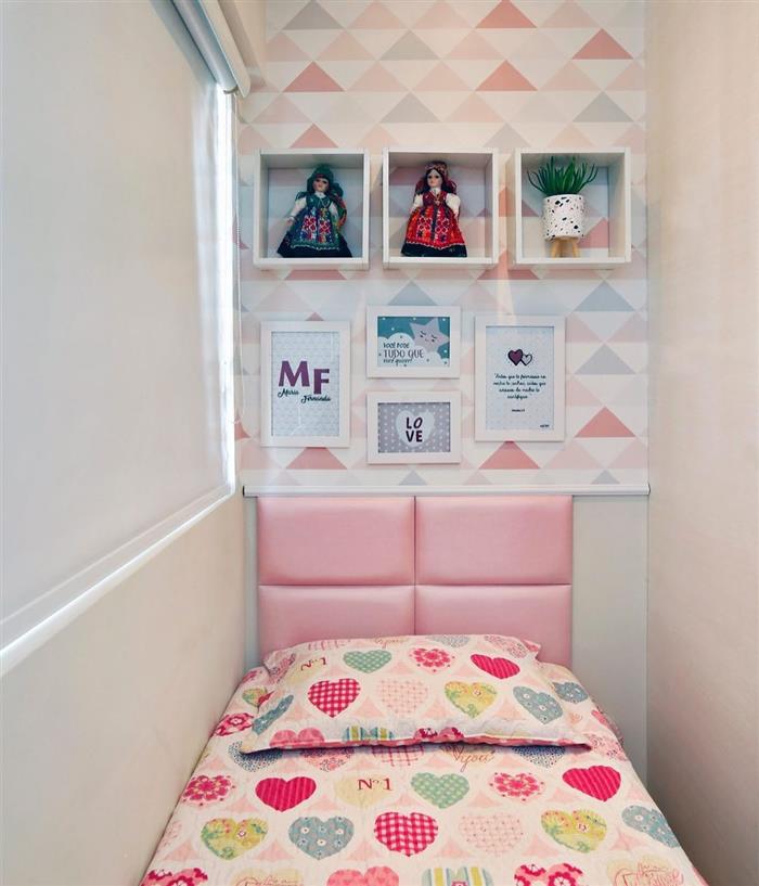 decoração de quarto infantil com papel de parede