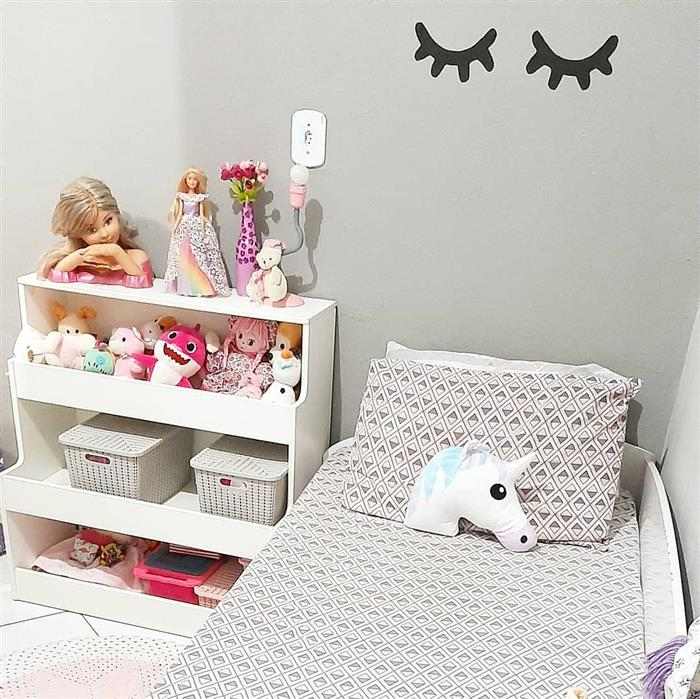 decoração de quarto infantil feminino gastando pouco unicornio