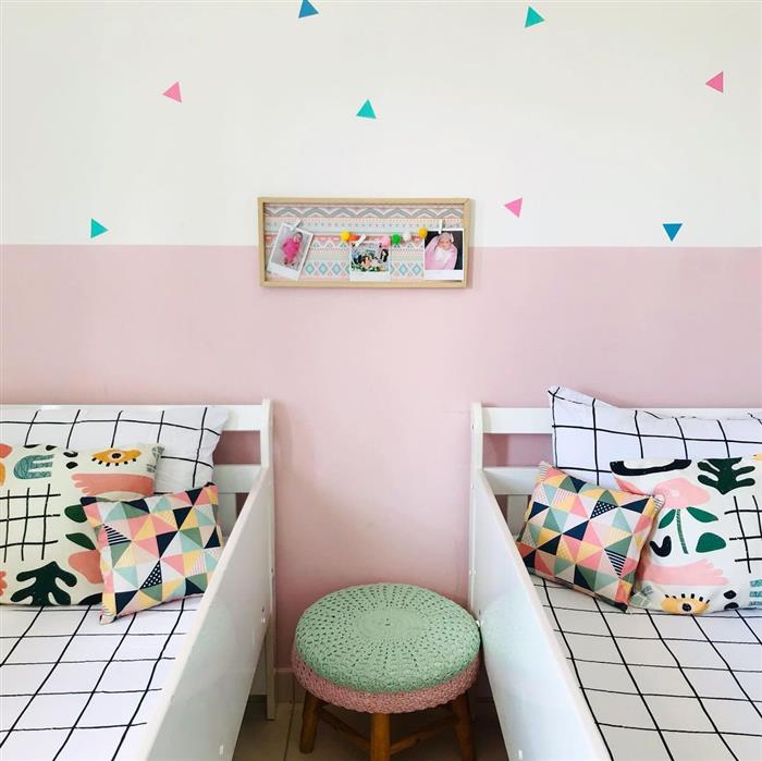 decoração de quarto infantil para duas irmãs