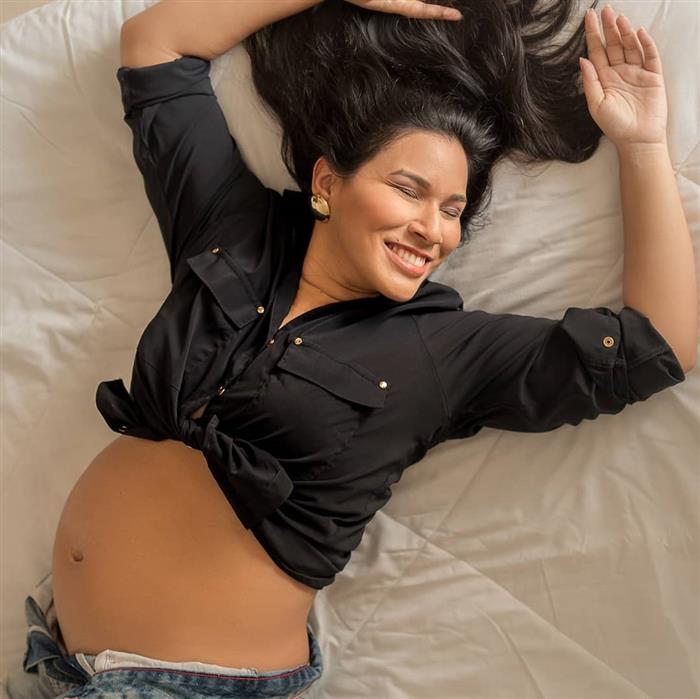 fotos de grávida com barriga pequena