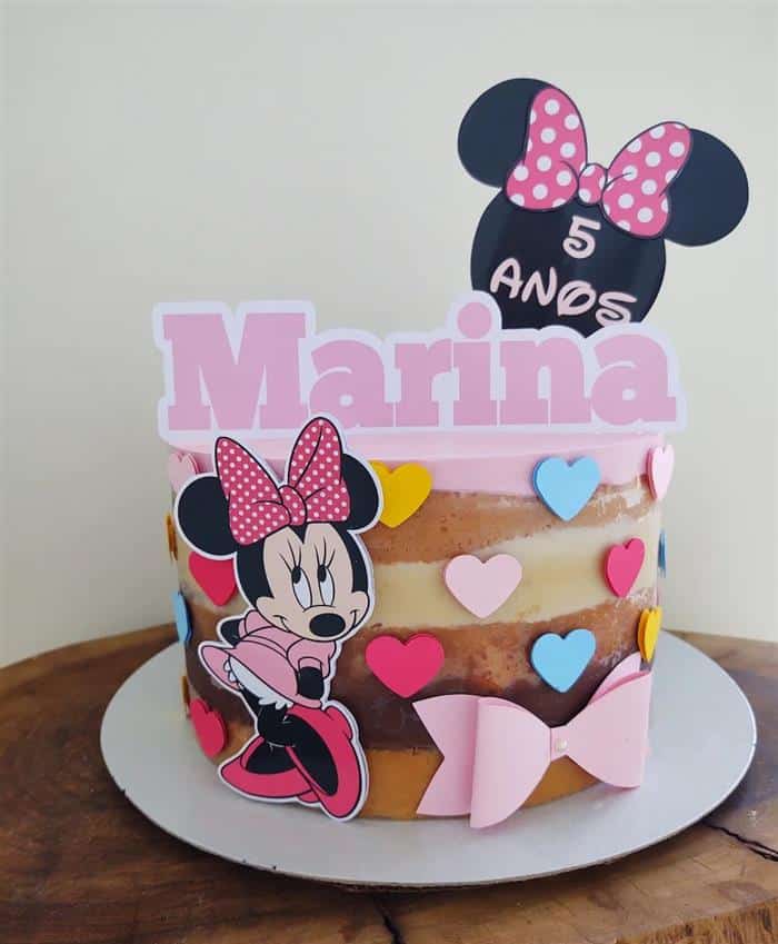 bolo cake minnie