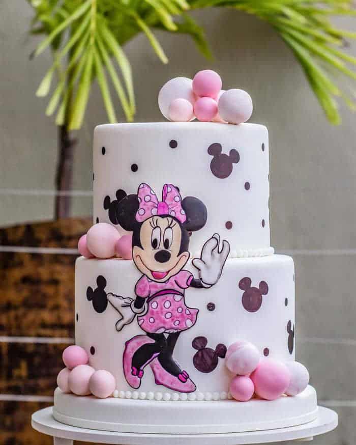 bolo personagem minnie