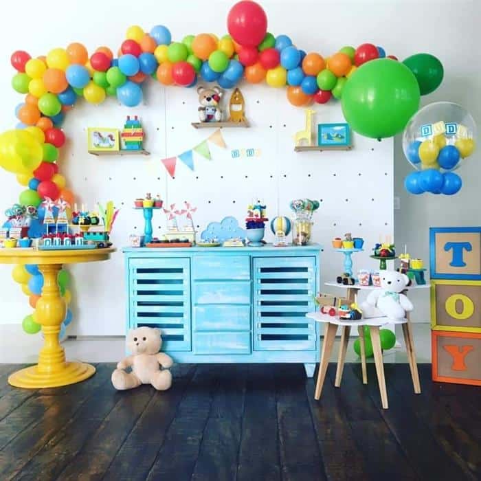 decoração chá de bebe com balões