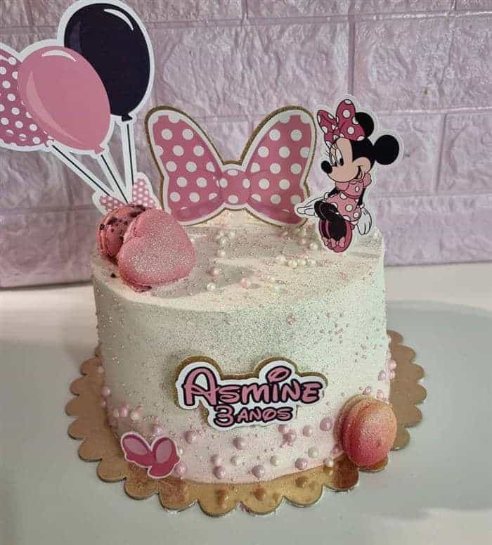 topo de bolo minnie