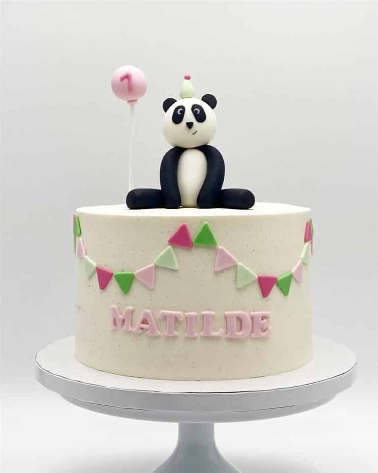 topper de panda de biscuit