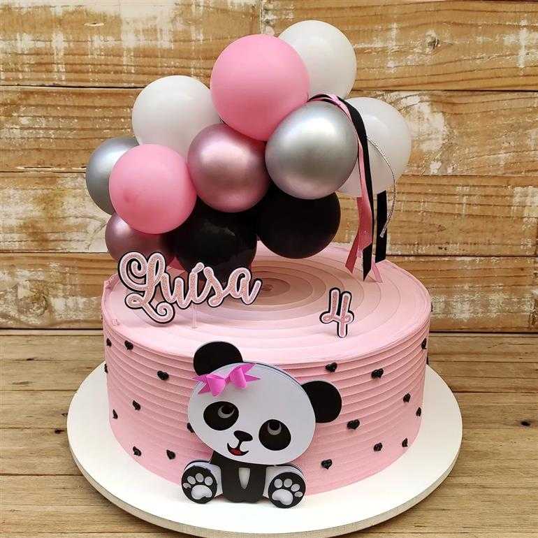 Ballon cake para aniversário de 4 anos