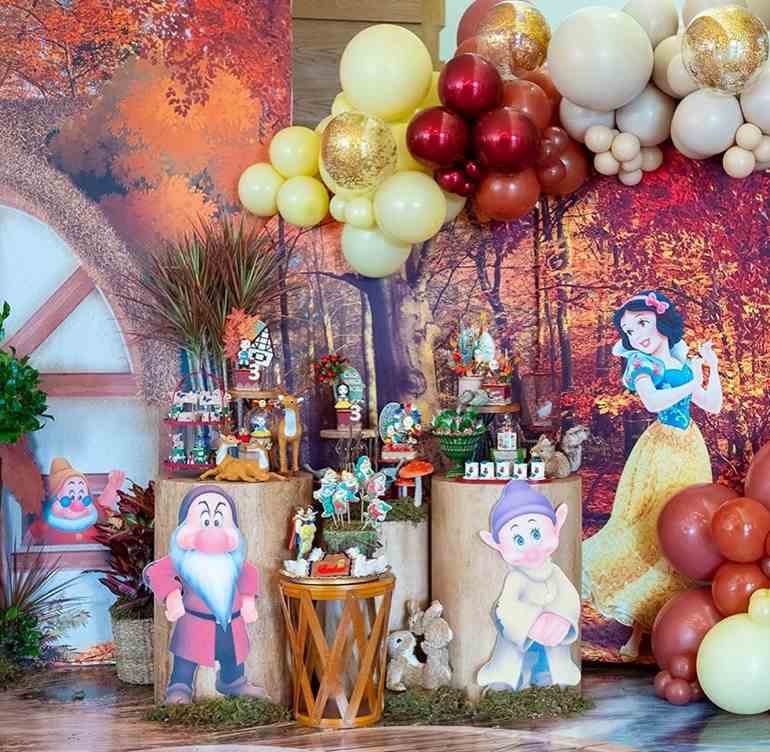 Decoração Branca de Neve outono