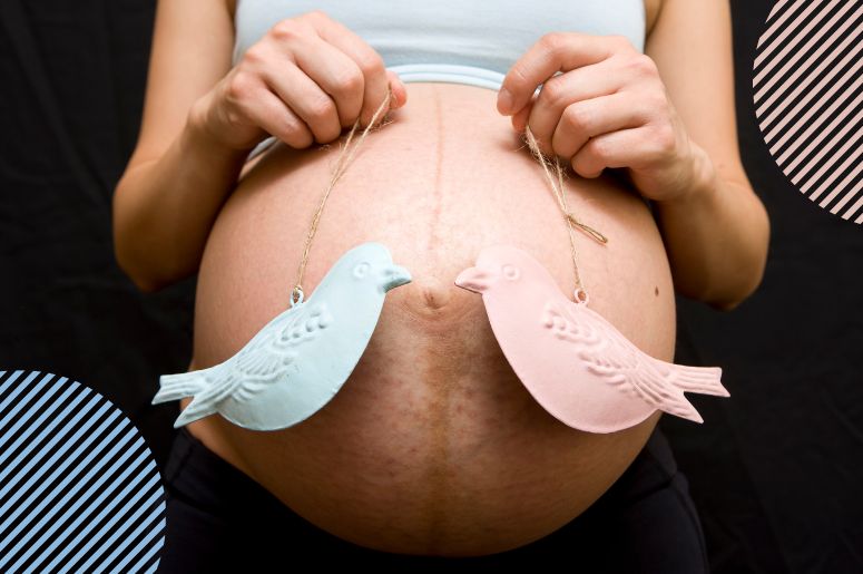 sinas que o bebe é menina