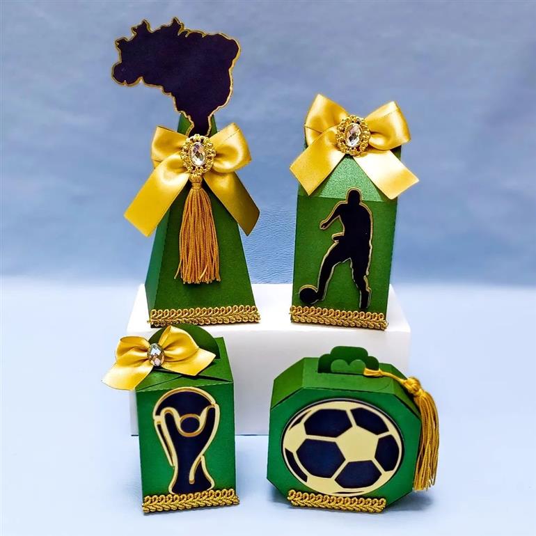 kit personalizados verde e amarelo