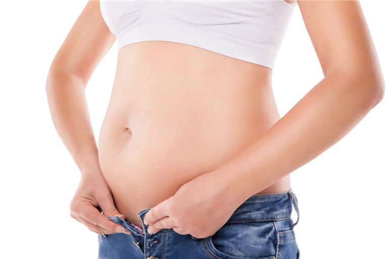 diferença entre barriga de grávida e gordura