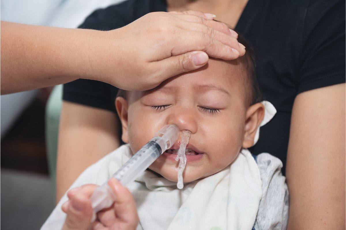 lavagem nasal em bebê é perigoso
